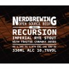 Recursion Imperial Rye Stout With Toasted Caraway Seeds Imperial Stout logo