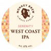Monkey Brew Serenity West Coast IPA logo