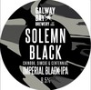 Solemn Black  + Galway Beer Glass logo