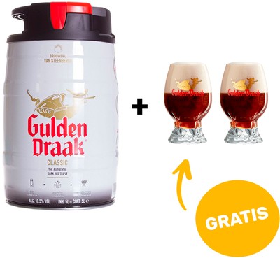 Photo of Gulden Draak Classic tapvaatje + 2 gratis glazen (25cl)